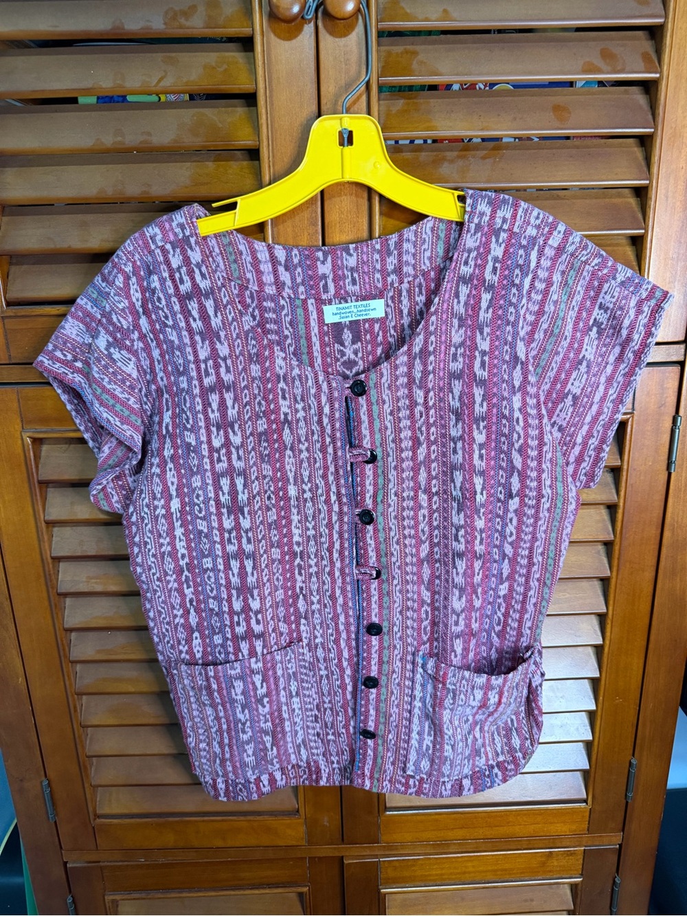 A hand woven tunic from Guatemala